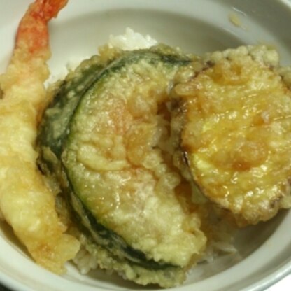 普通の天ぷらがご馳走になりました！煮立てばOKなのですぐに出来るのも良いですね